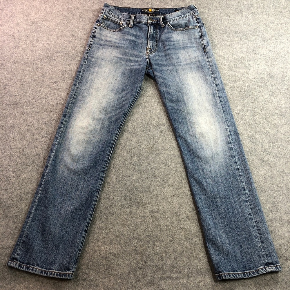 Lucky Brand Mens 429 Classic Straight Jeans 31x32 Blue Medium Wash Denim